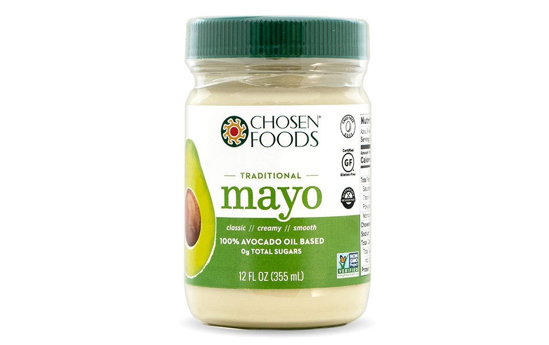Chosen Foods Traditional Mayo 100% Avocado Oil    Plastic Jar  355 millilitre